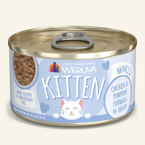 Weruva #3163 Kitten 85g Chicken & Pumpkin Formula in Gravy 幼貓系列 雞肉+南瓜 湯汁主食罐 85g (罐頭物料較軟,罐或有輕微凹陷但不影響品質)